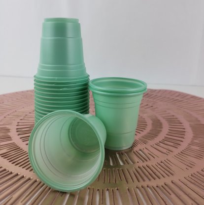 Copo Descartável 60ml C/ 20 Un – Verde Menta – Bello Festas  