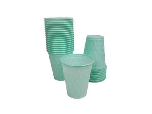 Copo Diamante Candy 180ml Verde com 40 unidades - Forfest