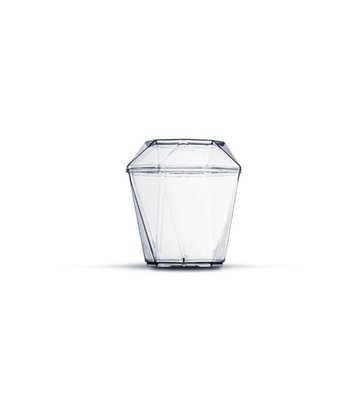 Copo Diamantinho com Tampa 150ml transparente (Cristal) com 10 un. – Plastilânia 