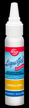 Corante Gel Liquigel 30g Hidrossolúvel Amarelo Gema Arcolor