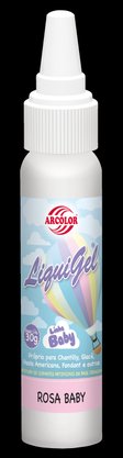 Corante Gel Liquigel 25g Hidrossolúvel Rosa Baby Arcolor 