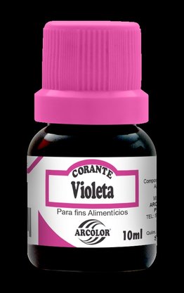 Corante líquido Violeta Hidrossolúvel 10ml Arcolor 