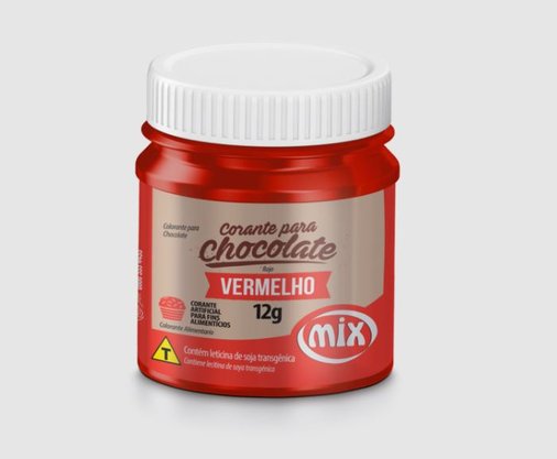 Corante para chocolate 12g Vermelho – Mix