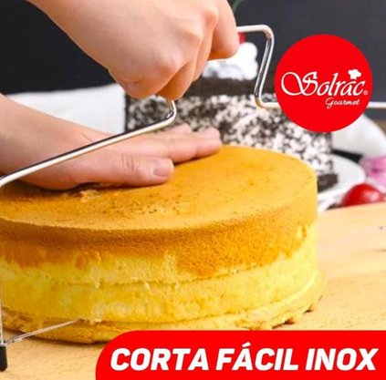 Cortador e Nivelador de Bolo Ajustável Corta Fácil – Solrac Gourmet