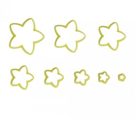 Kit Cortador Estrela com 8 peças - BlueStar Kit Cortador Estrela com 8 peças - BlueStar