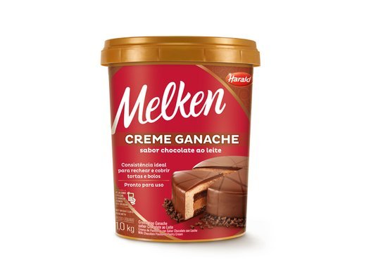 Creme Ganache Melken ao leite 1kg – Harald (CAIXA FECHADA)