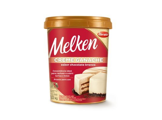 Creme Ganache Melken Branco 1kg – Harald (CAIXA FECHADA)