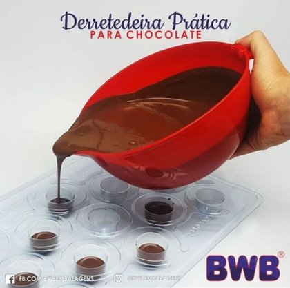 Derretedeira prática para chocolate Branca - BWB