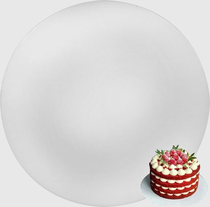 Disco de Isopor EPS redondo 30cm para bolo – 5 unidades – Meiwa