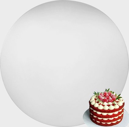 Disco de Isopor EPS redondo 35cm para bolo – 5 unidades – Meiwa 