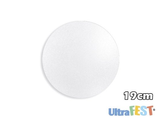 Disco Laminado para bolo redondo 19cm Branco - Ultrafest