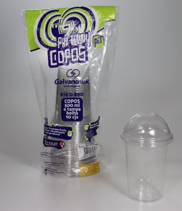 Embalagem copo com tampa 500ml com 10 – Galvanotek