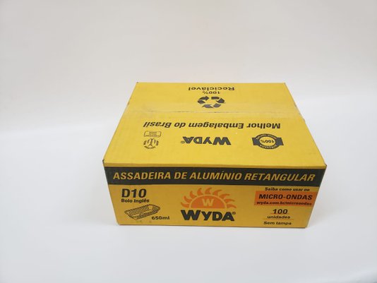 Embalagem de Alumínio D10 bolo inglês – 100 un – Wyda (Promoção Caixa Fechada)