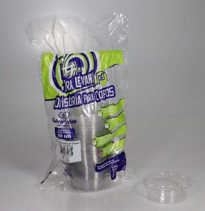 Embalagem divisória para copo 120ml com 50 Unidade – Galvanotek