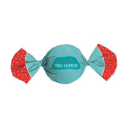 Embalagem para Trufas e Bombons Eu curo mau humor 100un – 14,5x15,5 – Cromus