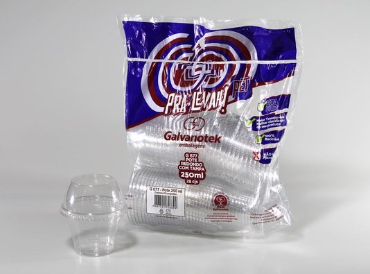 Embalagem Pote Multiuso G 677SF – 250ml com 25 Unidades – Galvanotek