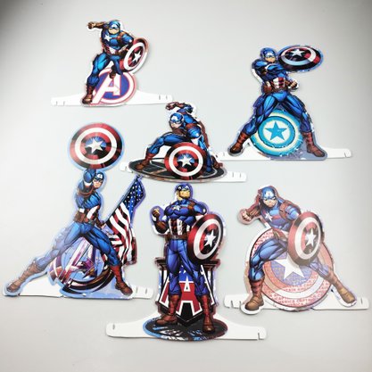Enfeite decorativo E.V.A  –  Capitão America – Piffer
