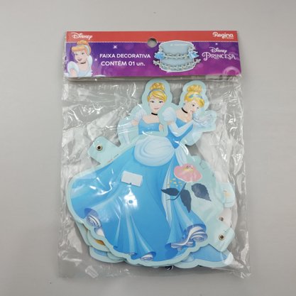 Faixa Decorativa Feliz Aniversário – Cinderela – Regina Festas