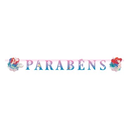 Faixa Decorativa Parabéns – Ariel – Regina Festas