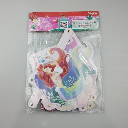 Faixa Decorativa Parabéns – Ariel – Regina Festas