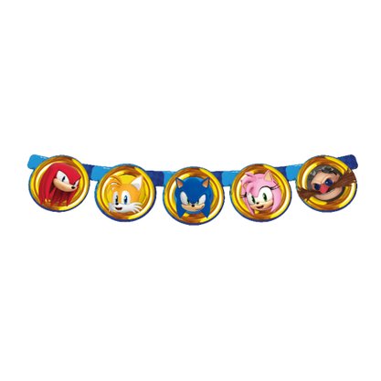 Faixa Decorativa Parabéns – Sonic – Regina Festas