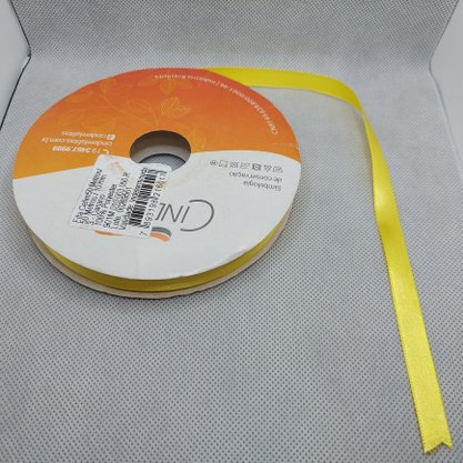 Fita Cetim Simples 10mm x 50m Canario – Cinderela