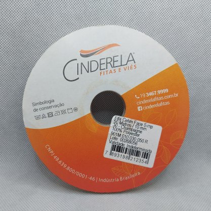 Fita Cetim Simples 10mm x 50m Champagne – Cinderela