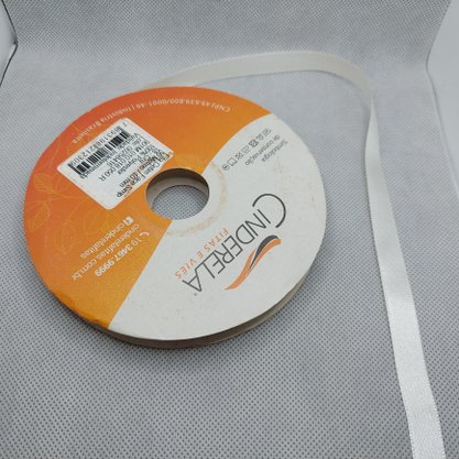 Fita Cetim Simples 10mm x 50m Cru – Cinderela