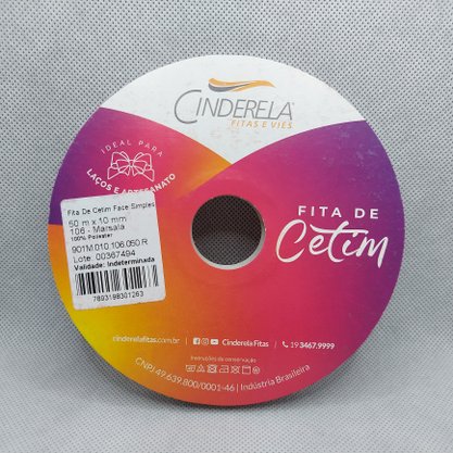 Fita Cetim Simples 10mm x 50m Marsala – Cinderela