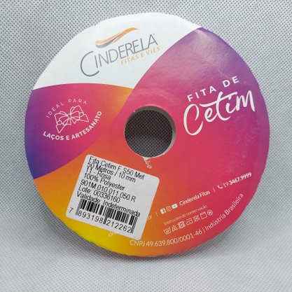 Fita Cetim Simples 10mm x 50m Rosa – Cinderela