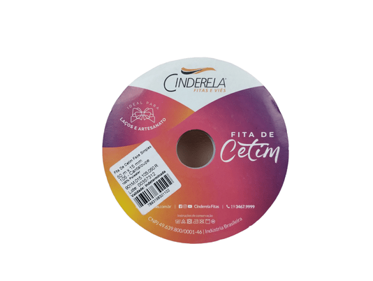Fita Cetim Simples 15mm x 50m Cantaloupe – Cinderela