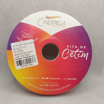 Fita Cetim Simples 15mm x 50m Pink – Cinderela
