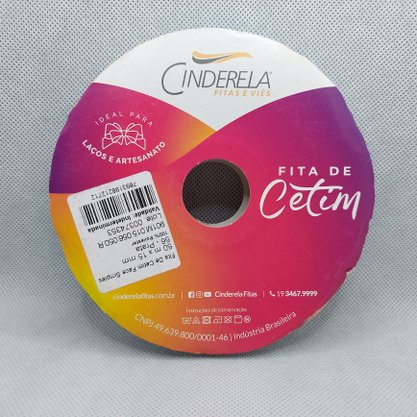 Fita Cetim Simples 15mm x 50m Prata – Cinderela