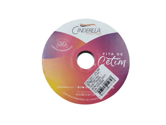 Fita Cetim Simples 15mm x 50m Rosa Hera – Cinderela