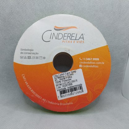 Fita Cetim Simples 15mm x 50m Verde Folha – Cinderela