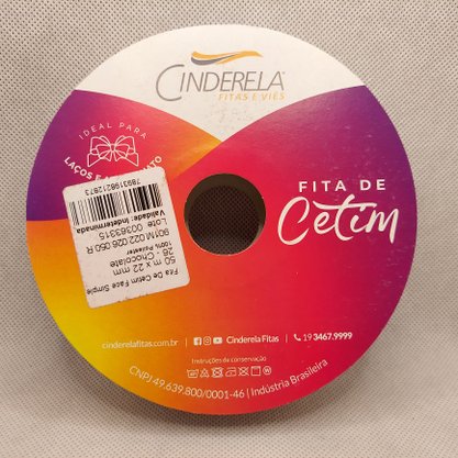 Fita Cetim Simples 22mm x 50m Chocolate – Cinderela