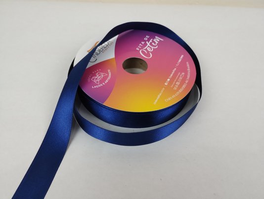 Fita Cetim Simples 22mm x 50m Marinho – Cinderela