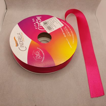 Fita Cetim Simples 22mm x 50m Pink – Cinderela
