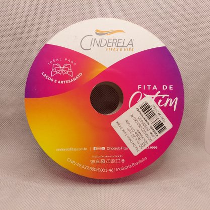 Fita Cetim Simples 22mm x 50m Rosa Chiclete – Cinderela
