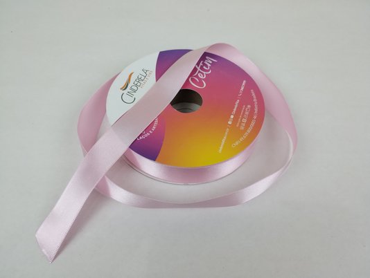Fita Cetim Simples 22mm x 50m Rosa – Cinderela
