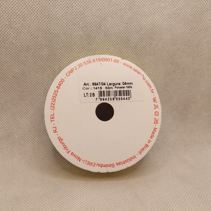 Fita Cetim Simples 4mm x 50m Amarelo Canário – Sinimbu