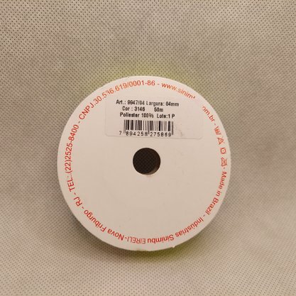 Fita Cetim Simples 4mm x 50m Amarelo Cítrico – Sinimbu