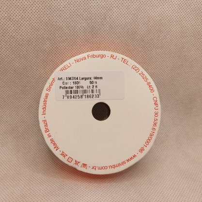 Fita Cetim Simples 4mm x 50m Laranja Flúor – Sinimbu