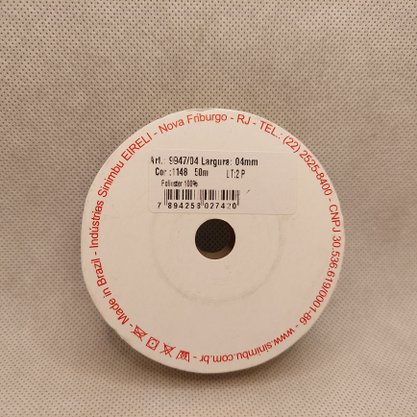Fita Cetim Simples 4mm x 50m Ouro – Sinimbu