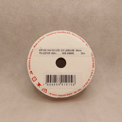 Fita Cetim Simples 4mm x 50m Salmão – Sinimbu