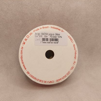 Fita Cetim Simples 4mm x 50m Vermelho – Sinimbu