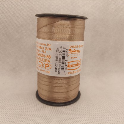 Fita Cetim Simples 7mm x 100m Chocolate – Sinimbu