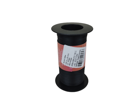 Fita Cetim Simples 7mm x 100m Preta - Cinderela