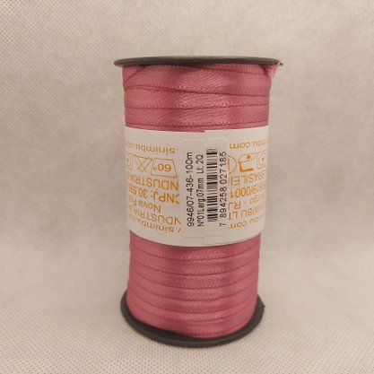 Fita Cetim Simples 7mm x 100m Rose – Sinimbu
