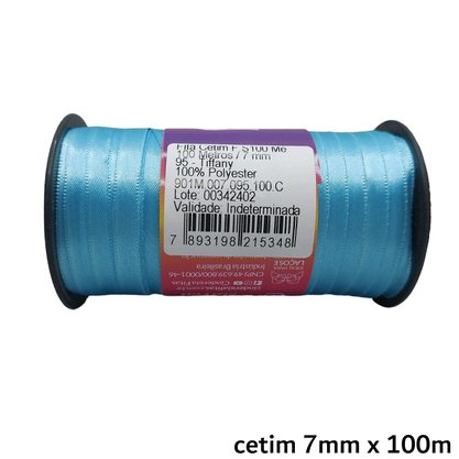 Fita Cetim Simples 7mm x 100m Tiffany – Cinderela
